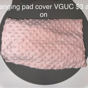 Pink Minky Changing Pad Cover